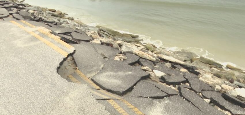 Huguenot Memorial Park Closed Due to Road Damage from High Tides and Weather